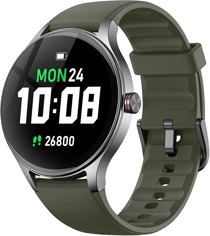 Smart Watches for Men/Women, 40mm HD Smartwatch Fitness Tracker with Bluetooth Calls (Make/Answer), Heart Rate/SpO2/Sleep Monitor, 7 Days Battery, IP68 Waterproof - Green