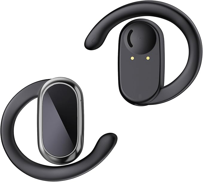 Open Ear Headphones,360-Degree Panoramic Sound, DT4.0 Without Sound Loss,Air Conduction, 48H Range,LED Display,IPX7 Waterproof, Wireless Earbuds for Meeting, Driving,Traveling