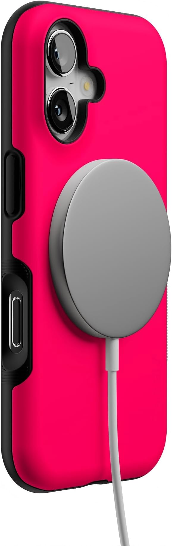 Casely iPhone 17 Case | Think Pink | Solid Neon Pink | Bold Protective Design | Compatible with MagSafe