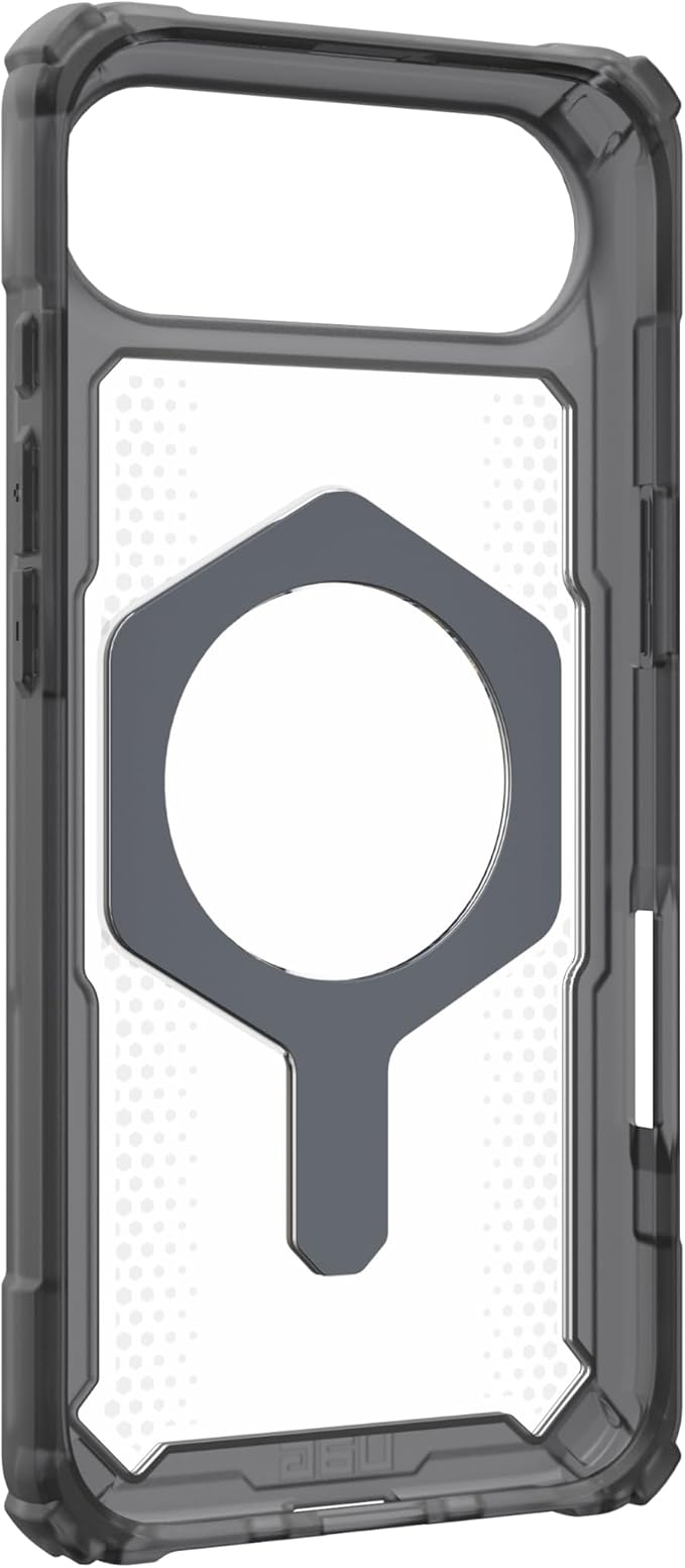 URBAN ARMOR GEAR UAG Designed for iPhone Air Case with Kickstand Plasma XTE - Compatible with MagSafe Transparent Military Grade Protective Cover, Ash/Titanium