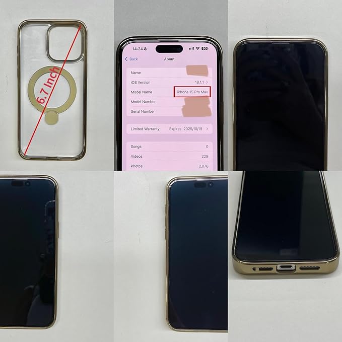 CASEKOO Titanium 360° Rotatable Magnetic Stand for iPhone 15 Pro Max Case [Compatiblewith Magsafe][16FT Military Protection] Slim 15 Pro Max with Kickstand Ring Phone Cover 6.7", Antique Gold