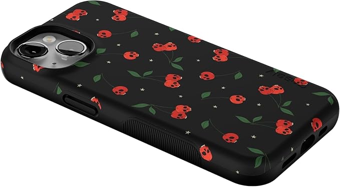 Casely iPhone 14 Case | Sweet Revenge | Cherry Skulls | Compatible with MagSafe | Bold Protective Design