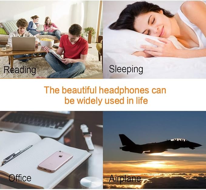 MAXROCK Sleep Earplugs - Noise Isolating Ear Plugs Sleep Earbuds Headphones with Unique Total Soft Silicone Perfect for Insomnia, Side Sleeper, Snoring, Air Travel, Meditation & Relaxation(wh) (Blue)