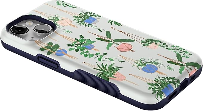 Casely iPhone 14 Case | Hanging Around | Potted Plants | Compatible with MagSafe | Bold Protective Design