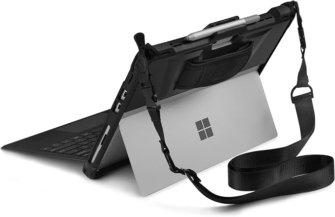 Rugged Case for Surface Pro 8 Microsoft Cover Funda de tableta Lightweight Shockproof Case Pen Holder 13 inch Sleeve Tablet Shell 2021 Release Black