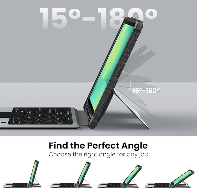 Nillkin for Samsung Galaxy Tab S10 FE Detachable Keyboard Case with 7 Backlit, Kickstand, Trackpad, S Pen Holder, for Samsung Tablet S10 FE Keyboard 10.9 inch