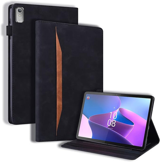 Case for Lenovo Tab P11 (2nd Gen) 11.5 inch/Pad Plus 2023 Magnetic PU Leather Folio Stand Shell Cover Foldable Card Holder Multi-Angle Lenovo Tab P11 Gen2 Tablet 2023 11.5",Black