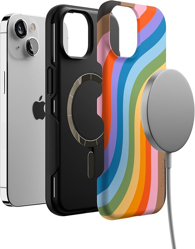 Casely iPhone 14 Case | Love for All | Rainbow Pride | Compatible with MagSafe | Bold Protective Design