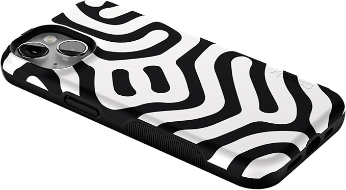 Casely iPhone 14 Case | Maze | High Contrast Design | Compatible with MagSafe | Bold Protective Design