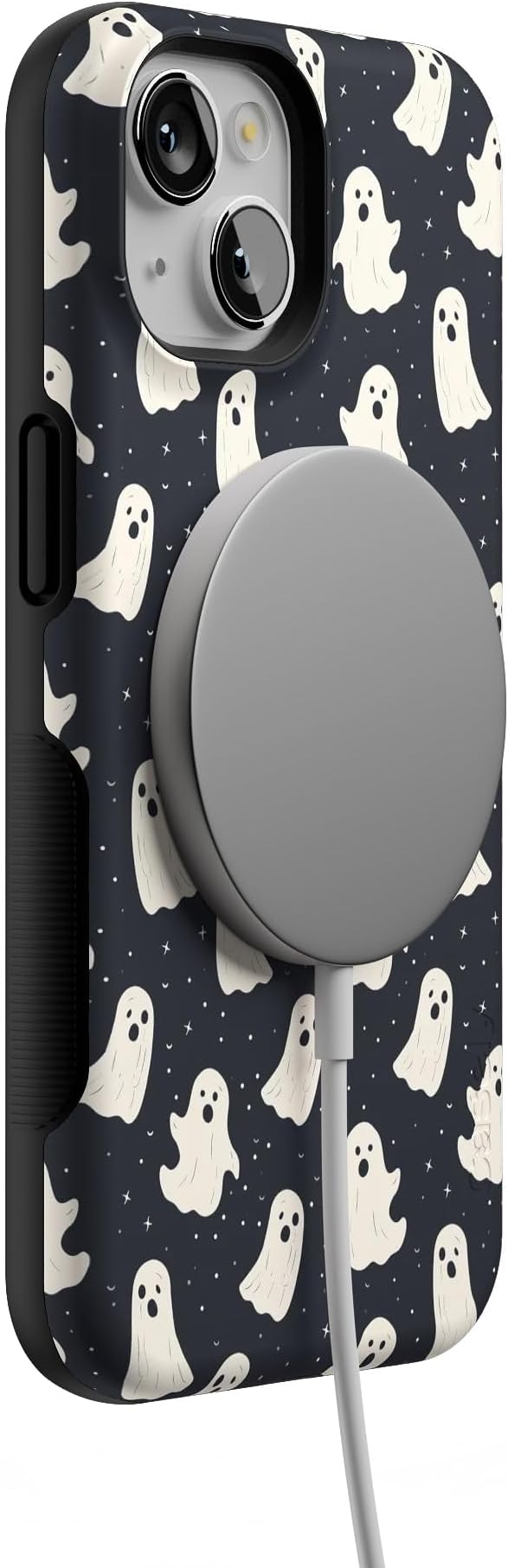 Casely iPhone 14 Case | All Boos No Bite | Friendly Ghost | Compatible with MagSafe | Bold Protective Design