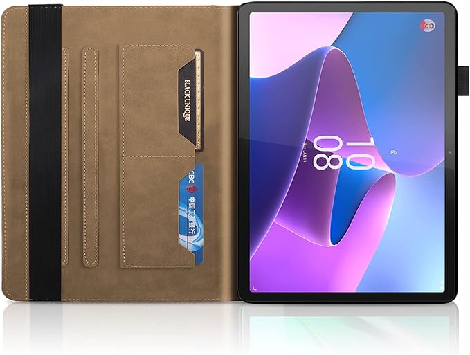 Case for Lenovo Tab P11 2nd Gen/Xiaoxin Pad Plus 2023 11.5" TB350FU/TB350XU case PU Leather Cover Flip Stand Shell with Elastic Band & Card Holder for Lenovo Tab P11 2nd Gen 11.5 inch Tablet