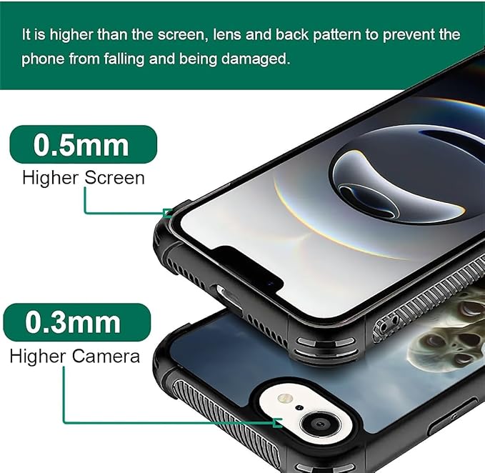 Compatible with iPhone 16e Case,Alien Selfie Phone Cover for Men/Women,Soft TPU Anti-Skid Thread and Four Corner Anti-Collision Protection Case Compatible with iPhone 16e 6.1inch