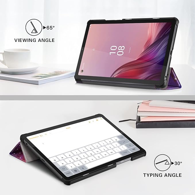 Case Compatible with Nook 9 Lenovo Tablet 2024/Lenovo Tab M9 9Inch Tablet TB310FU 2023 Lightweight Slim Stand Cover,Galaxy