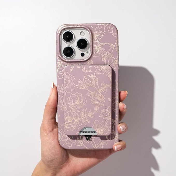 VELVET CAVIAR Case for iPhone 17 | Compatible with MagSafe | 10ft Drop Tested | Protective Designer Cases | Dusty Rose Floral