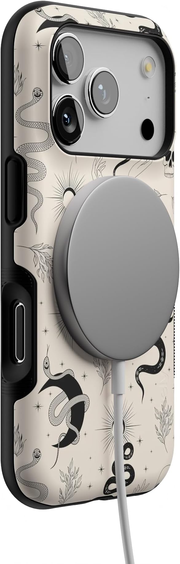 Casely iPhone 17 Pro Case | No Further Explanation | Snakes & Skulls | Bold Protective Design | Compatible with MagSafe