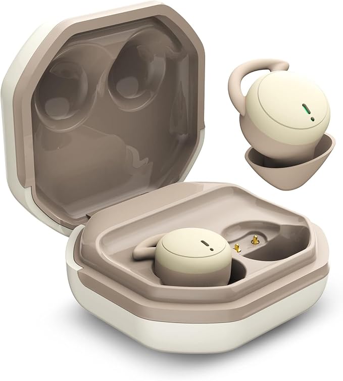 Sleep Earbuds Small Bluetooth Earbuds Mini Wireless Discreet Earbud for Music, Home, Work (Nude)