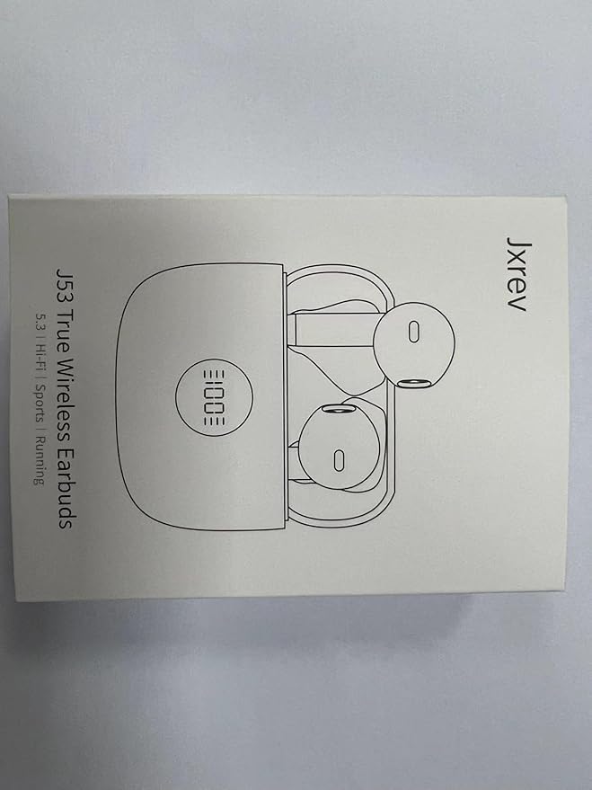 Wireless Earbuds, Bluetooth 5.3 Ear Buds LED Power Display Headphones Bass Stereo, Bluetooth Earbuds in-Ear Noise Cancelling Mic, 40H Playback Mini Case IP7 Waterproof Sports Earphones for Android iOS