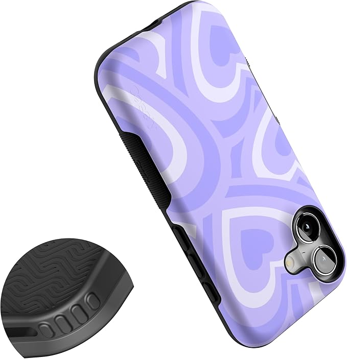 Casely iPhone 17 Case | Love Song | Lavender Heart | Bold Protective Design | Compatible with MagSafe