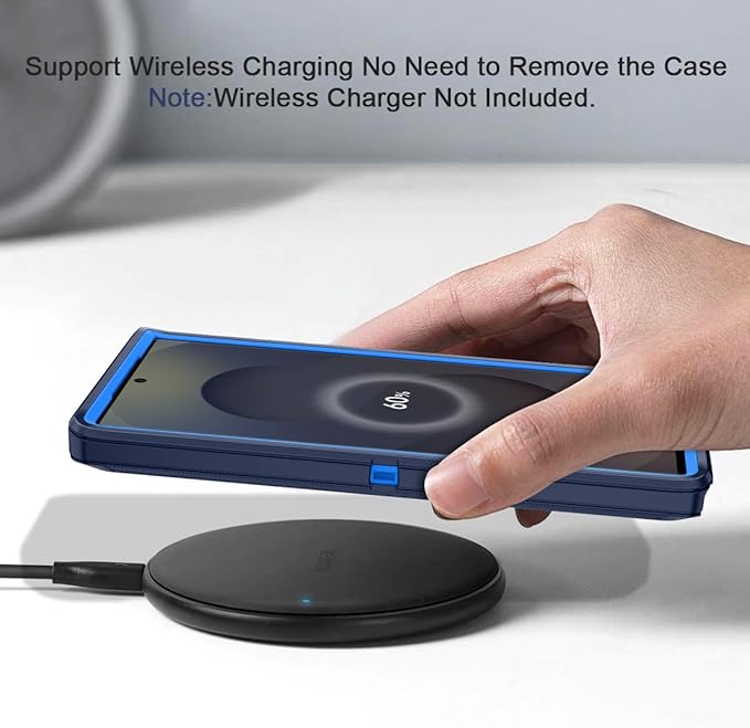 for Samsung Galaxy S25 Ultra Case Heavy Duty Protective Shockproof Dropproof 3-Layer Full Body Protection [Without Screen Protector] Tough Rugged Case for Galaxy S25 Ultra,Navy Blue