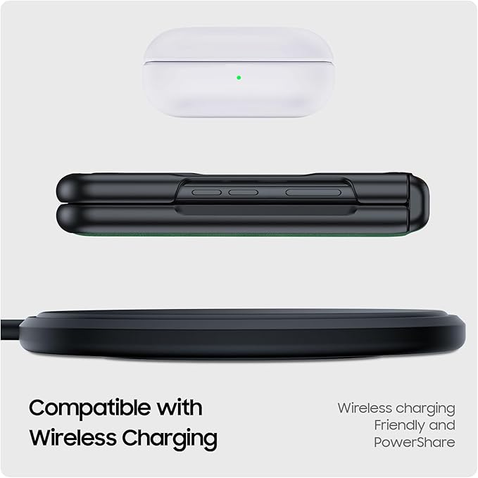 for Motorola Razr Ultra 2025 Case Built-in Screen Protector & Hinge Protection & Ultra Thin PU Leather Matte PC Shockproof Phone Cover Smartphone Case for Moto Razr Ultra 2025 (Green)