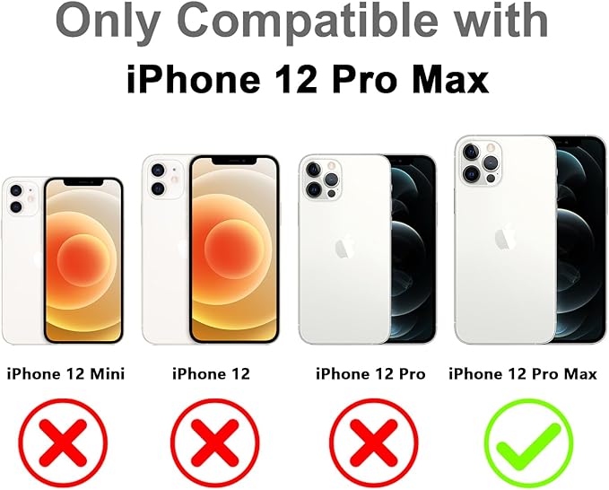 MOWIME Magnetic Case for iPhone 12 Pro Max [Compatible with Magsafe] [Cute Fashion Fluorescent Design] [1 Screen Protector] Slim Translucent Matte Case for iPhone 12 Pro Max 6.7" 2020, Purple