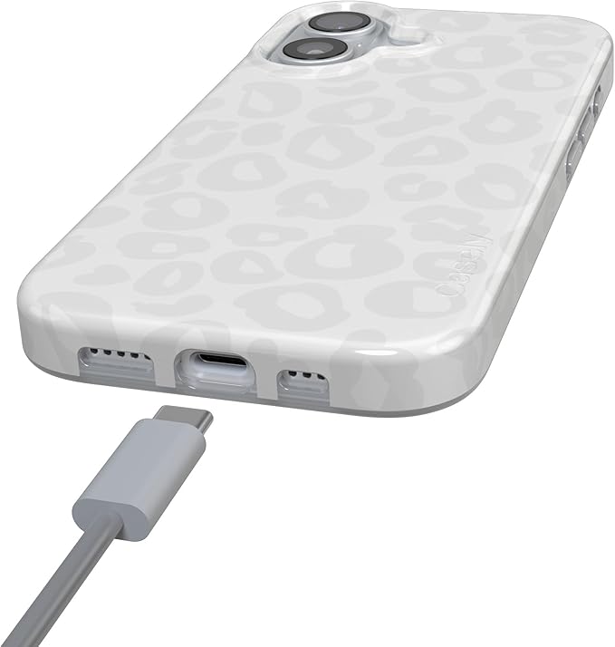 Casely iPhone 17 Case | Into The Wild | White Snow Leopard | Compatible with MagSafe | Classic Ultra Slim Design