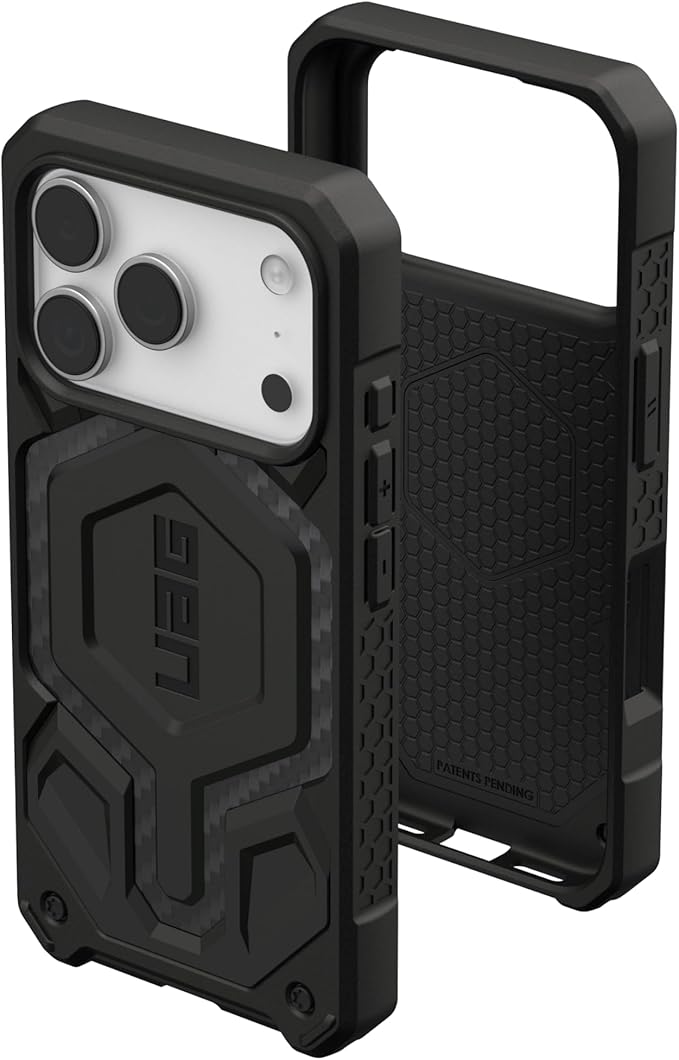 URBAN ARMOR GEAR UAG Designed for iPhone 17 Pro Case Monarch Pro - Compatible with MagSafe Military Grade Protective Cover, Carbon Fiber