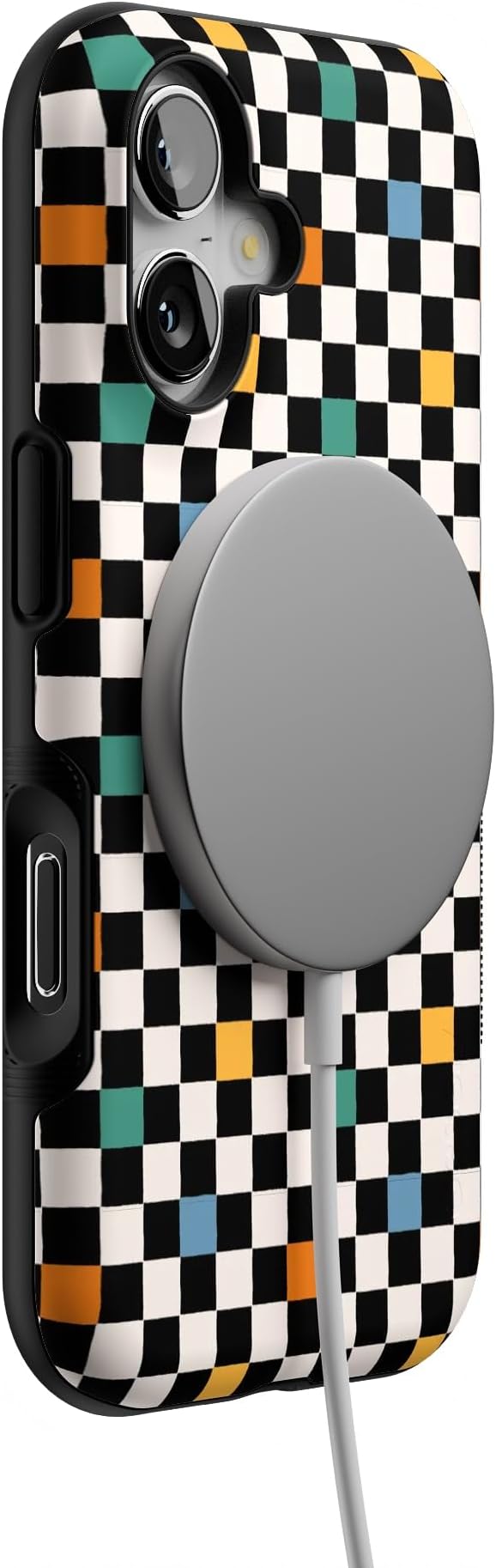 Casely iPhone 17 Case | Old Skool | Retro Checkerboard | Bold Protective Design | Compatible with MagSafe