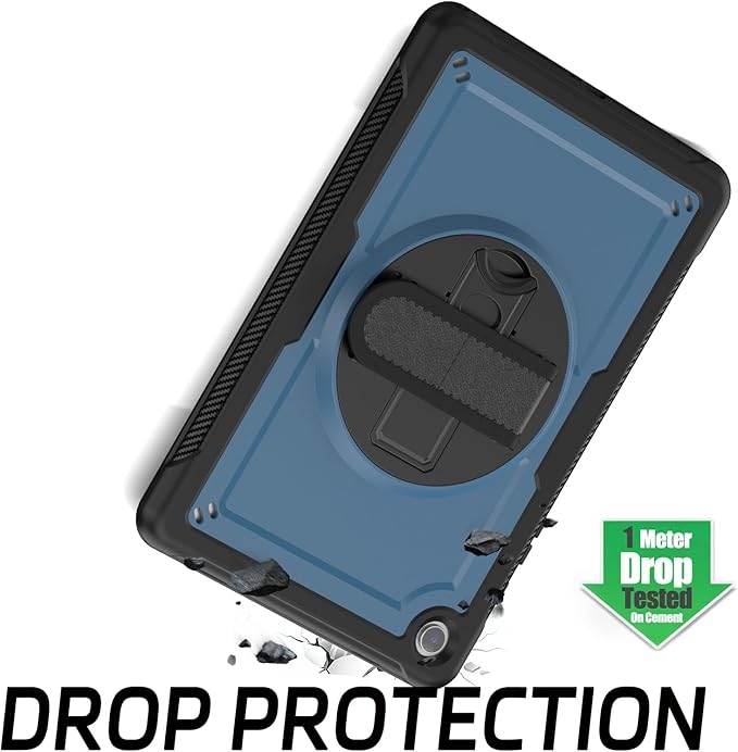 ZenRich Case for Samsung Galaxy Tab A9 Plus / A9+ 5G 11" 2023 (SM-X210/X216/X218),Heavy Duty Shockproof Protective Case with 360 Rotating Kickstand Hand & Shoulder Belt for Galaxy Tab A9 Plus 11 inch