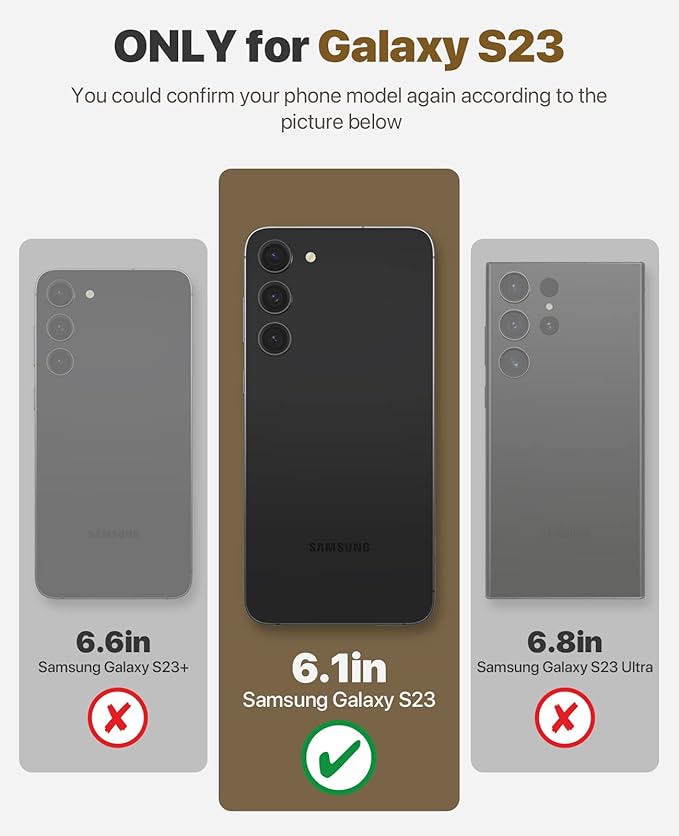 OCASE Compatible with Galaxy S23 5G Wallet Case, PU Leather Flip Folio Case with Card Holders RFID Blocking Kickstand [Shockproof TPU Inner Shell] Phone Cover 6.1 Inch (2023)-Litchi Black