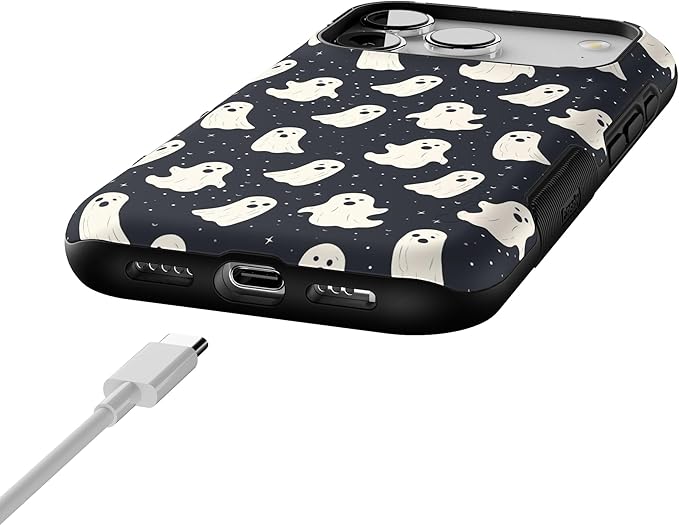 Casely iPhone 17 Pro Case | All Boos No Bite | Friendly Ghost | Bold Protective Design | Compatible with MagSafe
