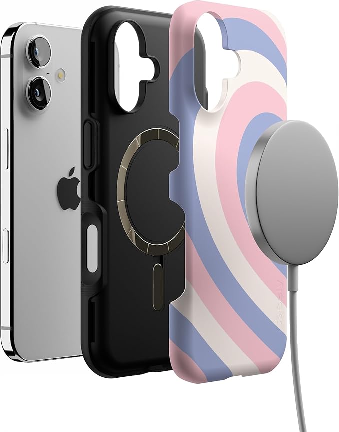 Casely iPhone 17 Case | Half of My Heart (Left) | Friendship | Bold Protective Design | Compatible with MagSafe