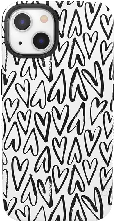 Casely iPhone 14 Case | Heart Throb | Endless Hearts | Compatible with MagSafe | Bold Protective Design