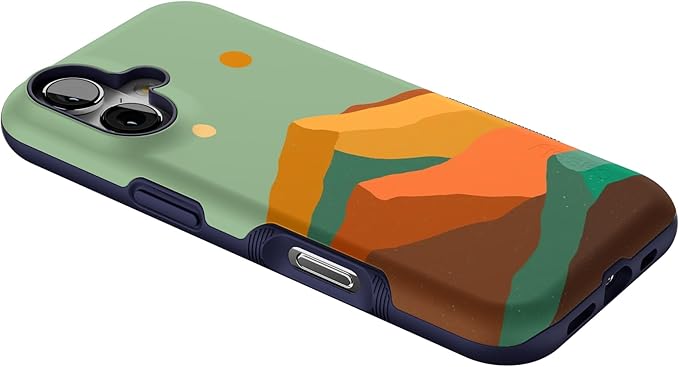 Casely iPhone 17 Case | Endless Peaks | Colorblock Mountain | Bold Protective Design | Compatible with MagSafe