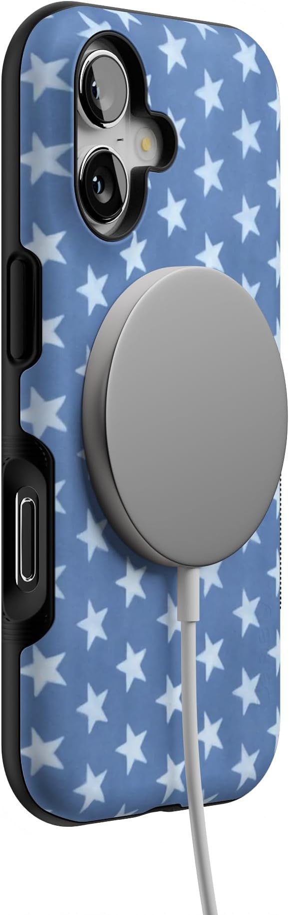 Casely iPhone 17 Case | Coastal Blues | Denim Stars | Bold Protective Design | Compatible with MagSafe