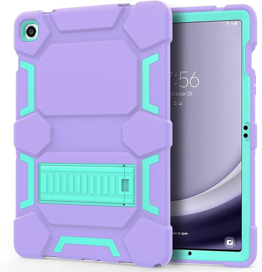 Case Compatible with Samsung Galaxy Tab A9+ / A9 Plus 11 inch 2023 - Heavy Duty Rugged Shockproof Protective Cover with Kickstand - for Samsung Tab A9+ Tablet (SM-X210/X216/X218), Purple+Green