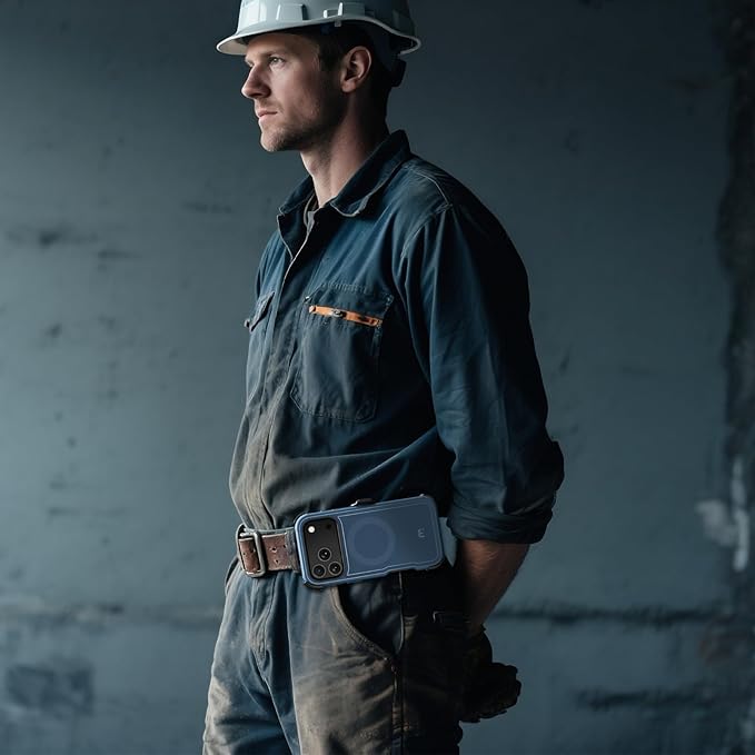 M MYBAT PRO For iPhone 17 Pro Max Case with Belt Clip Holster, Maverick Series 17 Pro Max Case[Compatible with Magsafe]w/Screen Protector,Anti-Drop,with 360°Rotating Kickstand,Heavy Duty Protection