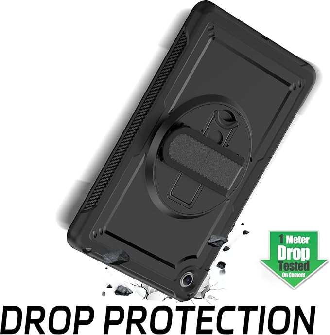 ZenRich Case for Samsung Galaxy Tab A9 Plus / A9+ 5G 11" 2023 (SM-X210/X216/X218),Heavy Duty Shockproof Protective Case with 360 Rotating Kickstand Hand & Shoulder Belt for Galaxy Tab A9 Plus 11 inch