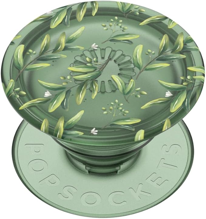 PopSockets Phone Grip with Expanding Kickstand, Adhesive Grip - Translucent Olive