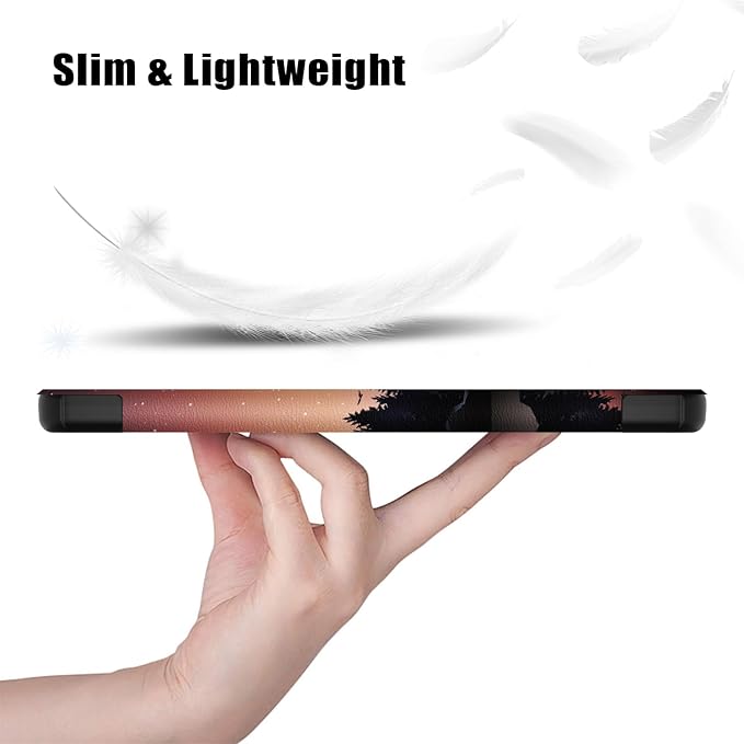 Case for Lenovo Tab One 8.7'' / Tab K9 Case, Folding Folio Ultra-Thin PU Leather Stand Case Cover with Auto Wake/Sleep for Lenovo Tab K9 8.7 Inch Dusk