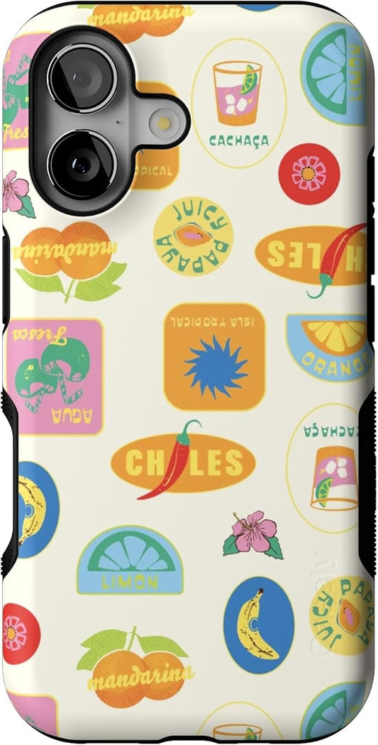 Casely iPhone 17 Case | Stuck in Paradise | Dippin' Daisy's Tropical Vaca | Bold Protective Design | Compatible with MagSafe