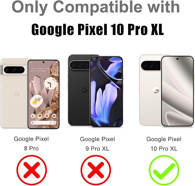 MOWIME Magnetic Case for Google Pixel 10 Pro XL [Compatible with Magsafe] [Cute Fashion Fluorescent Design] Shockproof Slim Translucent Matte Case for Pixel 10 Pro XL 6.8", White