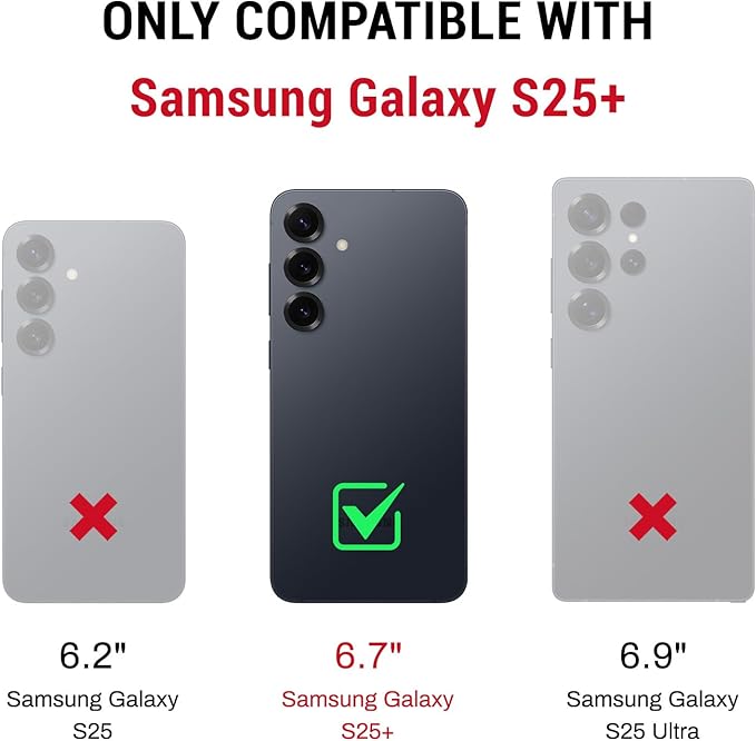 DJDUCK Designed for Samsung Galaxy S25 Plus Case Wallet with Card Holder, [Magnetic Clasp Cover] [RFID Blocking Leather Protection] Shockproof Women Men Cases for Samsung S25 Plus Rose Gold