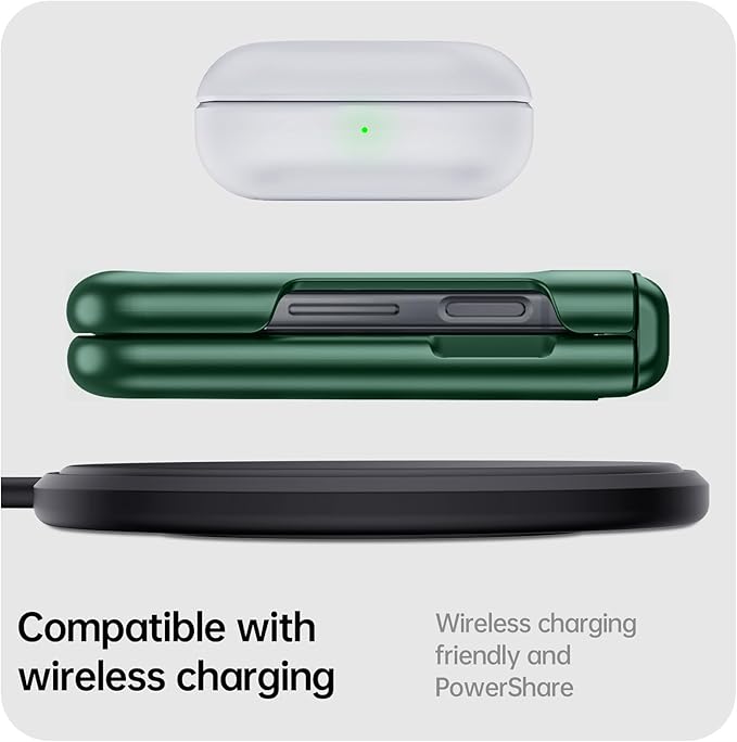 for Motorola Razr Plus 2023 Case, Built-in Screen Protector & Hinge Protection & Ultra Thin Matte PC Shockproof Phone Cover Smartphone Case for Moto Razr Plus 2023 (Green)