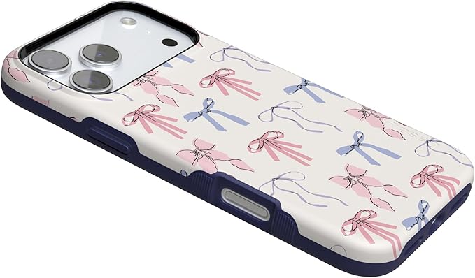 Casely iPhone 17 Pro Case | Coquette Girlie | Pastel Bows | Compatible with MagSafe | Bold Protective Design