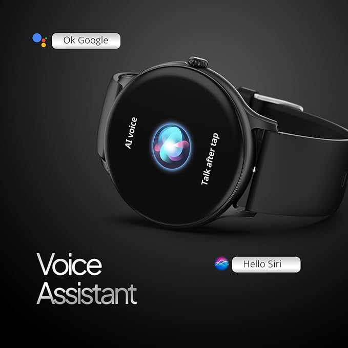 Fire-Boltt Phoenix Pro 35.3mm (1.39 inch) Bluetooth Calling Smart Watch, AI Voice Assistant, Metal Body with 120+ Sports Modes, SpO2, Heart Rate Monitoring (Black).