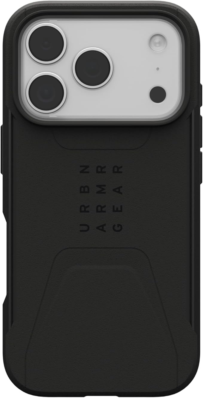URBAN ARMOR GEAR UAG Designed for iPhone 17 Pro Case Civilian - Compatible with MagSafe Military Grade Protective Cover, Black