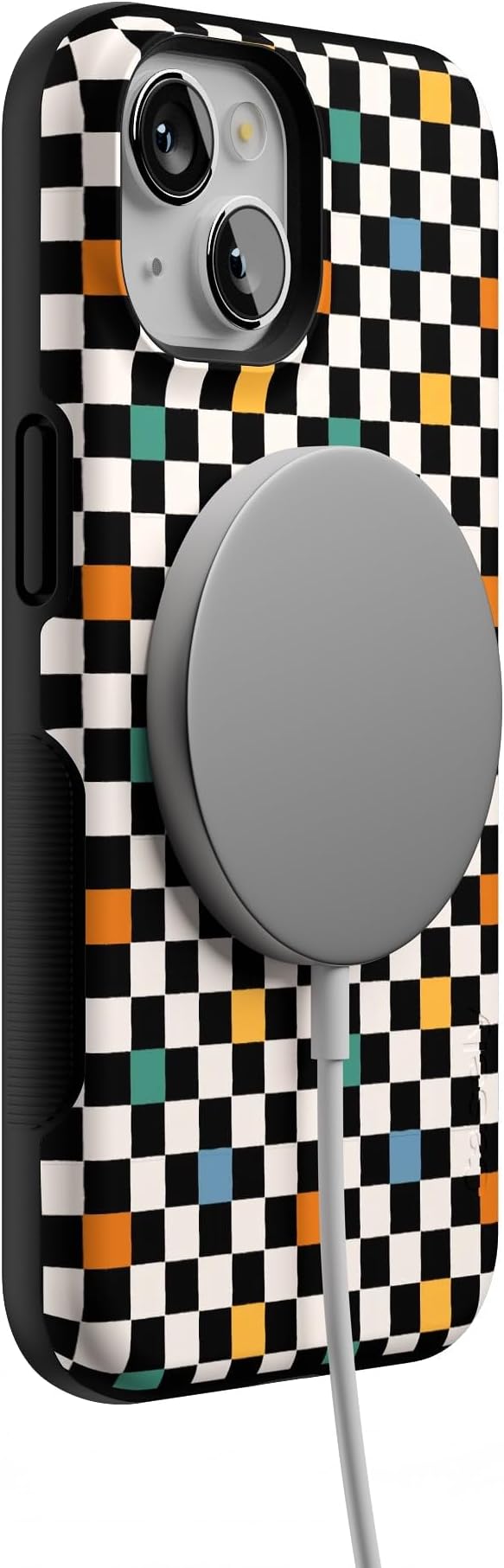 Casely iPhone 14 Case | Old Skool | Retro Checkerboard | Compatible with MagSafe | Bold Protective Design