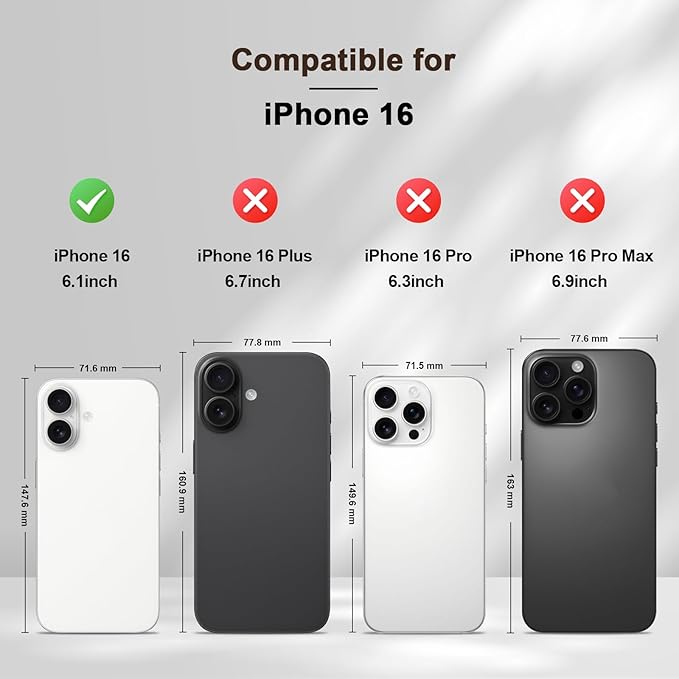 Jasonyu Flip Wallet Case for iPhone 16,Leather Magnetic Folio Cover with Card Holder,Kickstand - TPU Shockproof Durable Protective Phone Case,Brown