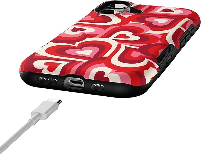 Casely iPhone 17 Case | Love Song Remix | Ombre Hearts | Bold Protective Design | Compatible with MagSafe